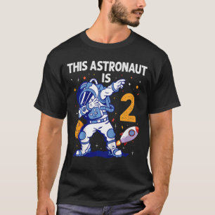 Camiseta Planeta espacial astronauta de 2 años de edad