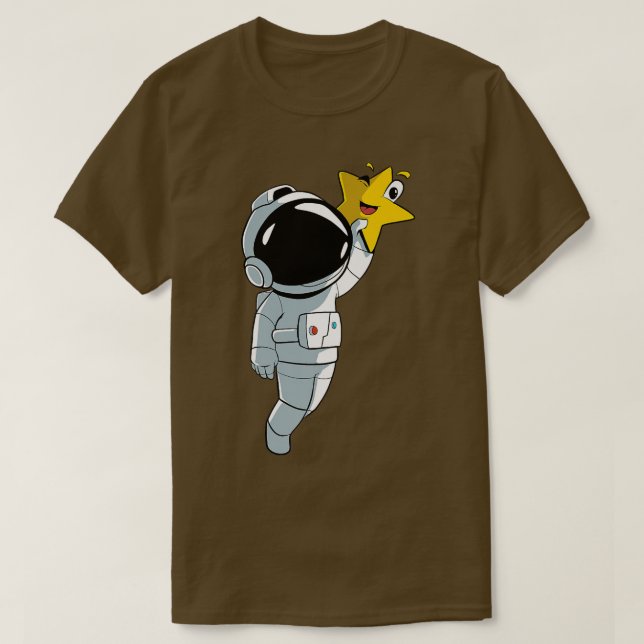Camiseta Planeta Estrella Astronauta  (Diseño del anverso)