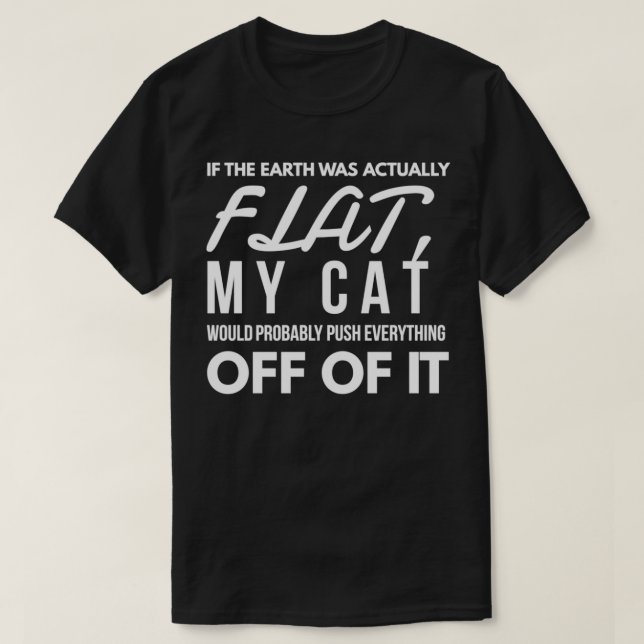 Camiseta Planeta frente a gato (Diseño del anverso)