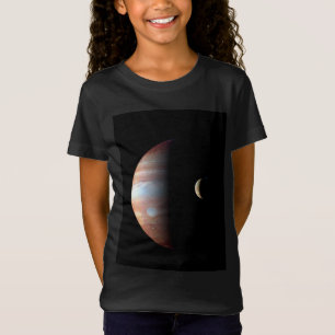Camiseta Planeta gigante del gas Júpiter y luna galileña Io