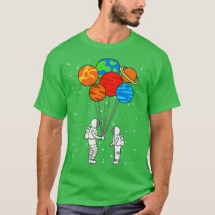 Camiseta Planeta globos astronautas planetas galaxia espaci