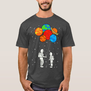 Camiseta Planeta globos astronautas planetas galaxia espaci