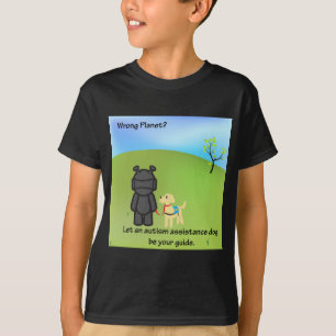 Camiseta ¿Planeta incorrecto? Perros de la ayuda del