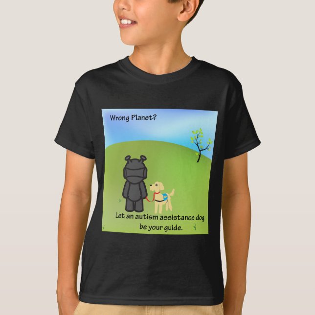Camiseta ¿Planeta incorrecto? Perros de la ayuda del (Anverso)