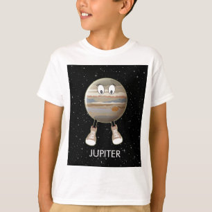 Camiseta Planeta Júpiter y estrellas