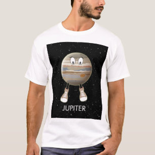 Camiseta Planeta Júpiter y estrellas