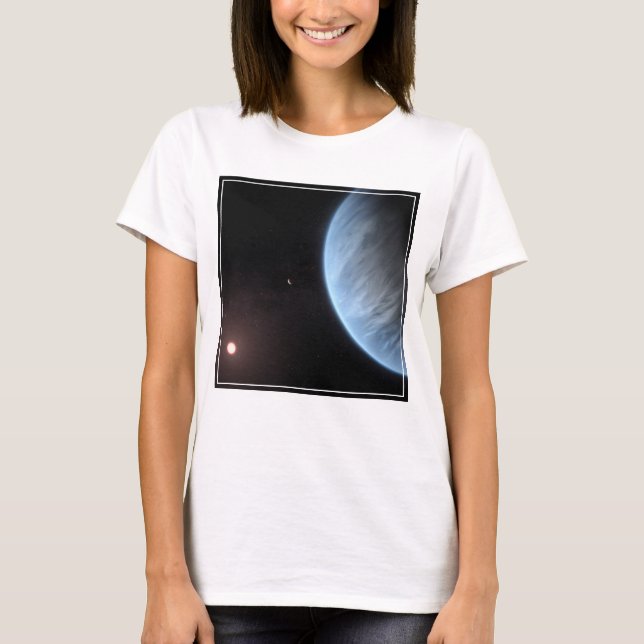 Camiseta Planeta K2-18b, Estrella Anfitriona Y Planeta Acom (Anverso)
