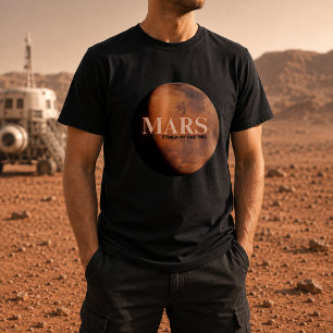 Camiseta Planeta Marte Divertido