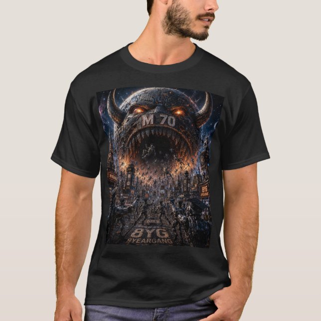 Camiseta Planeta Monstruo M70 (Anverso)