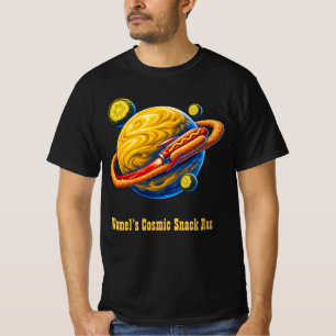 Camiseta Planeta Mostaza Perro Caliente Espacial Órbita