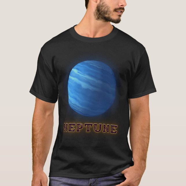 Camiseta Planeta Neptuno Planetas Color.V1 (Anverso)