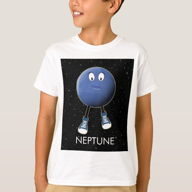 Camiseta Planeta Neptuno y estrellas (Anverso)