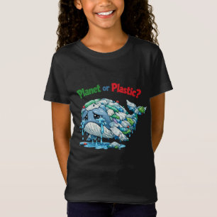 Camiseta ¿Planeta o Plástico? Salva la Ballena del Océano.