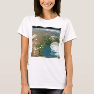 Camiseta Planeta Panorámico Tierra Y Estados Unidos.