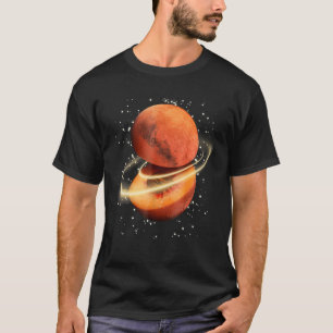 Camiseta Planeta Peach Mars corta ciencia espacial astronóm