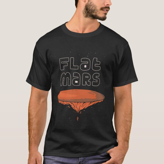Camiseta Planeta plana mars divertido Pullover Hoodie (Anverso)