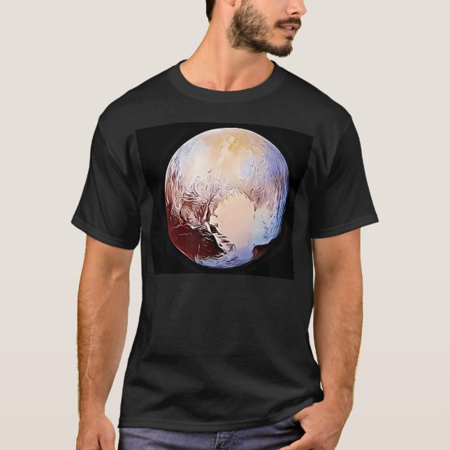 Camiseta Planeta Plutón Nuevo Diseño (Anverso)