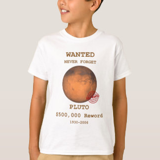 Camiseta Planeta Plutón, nunca olvidar el Plutón