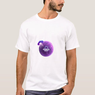 Camiseta planeta púrpura