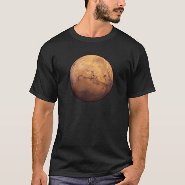 Camiseta Planeta rojo Marte (Anverso)