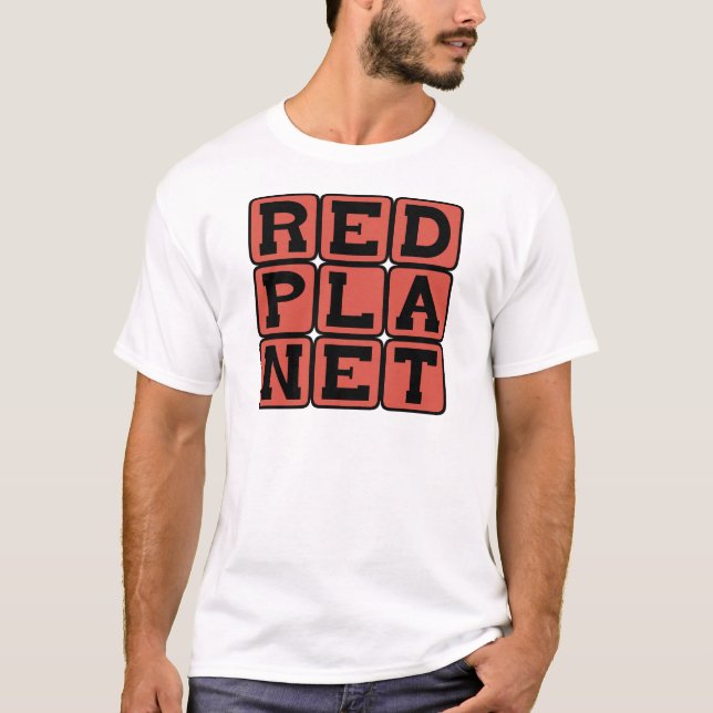 Camiseta Planeta Rojo, Marte (Anverso)