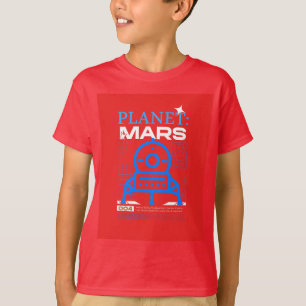 Camiseta Planeta rojo marte futuro
