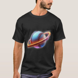 Camiseta Planeta Saturno de bola de béisbol, impresionante 