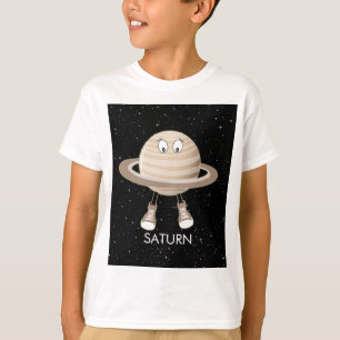 Camiseta Planeta Saturno y estrellas