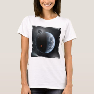 Camiseta Planeta Similar A La Tierra Con Océanos Recubriend
