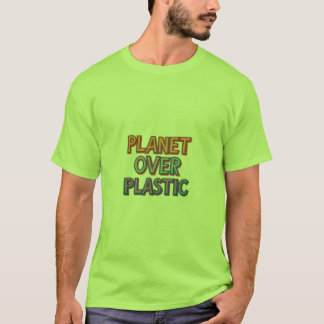 Camiseta Planeta sobre plástico