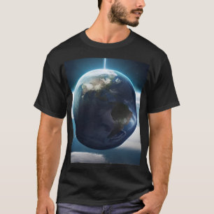 Camiseta Planeta terrestre desde el espacio