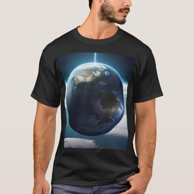 Camiseta Planeta terrestre desde el espacio (Anverso)