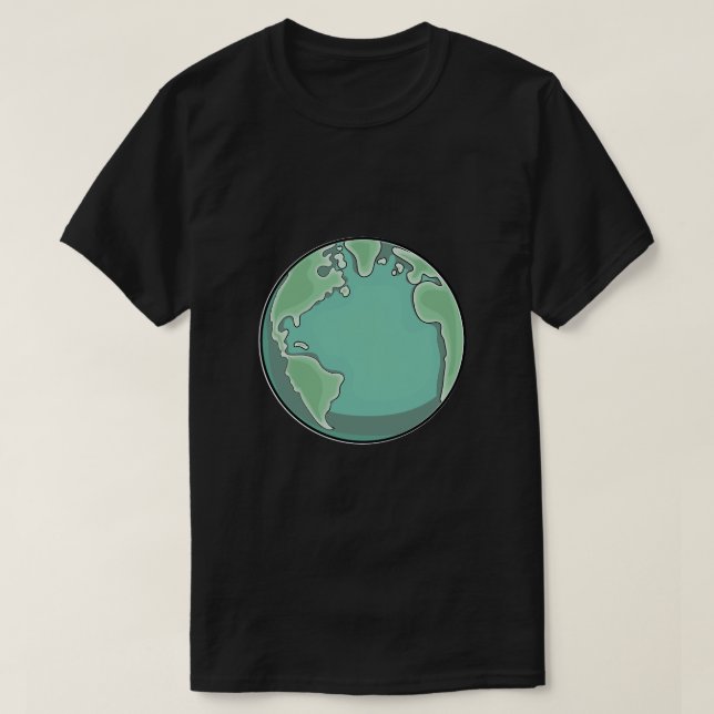 Camiseta Planeta Tierra (Diseño del anverso)
