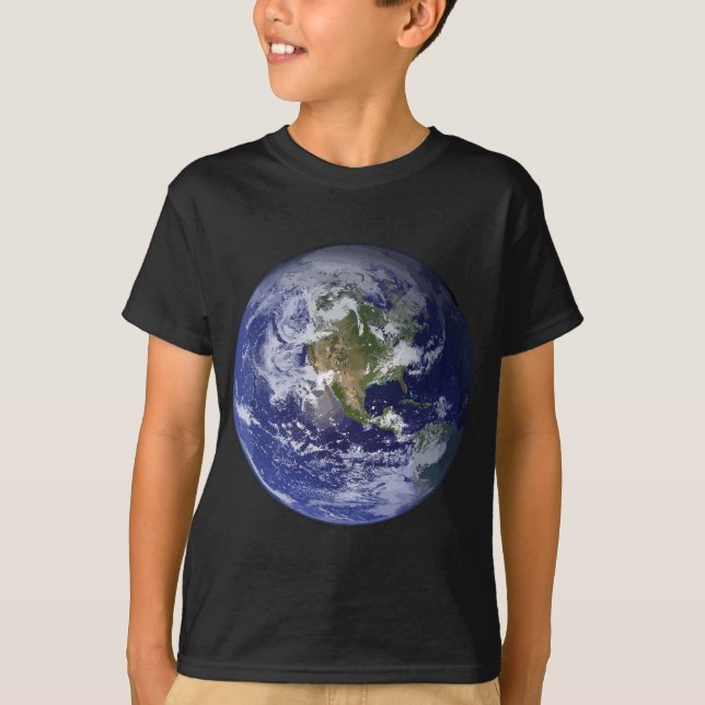 Camiseta Planeta Tierra plana Tierra Tierra Norteamérica Es (Anverso)