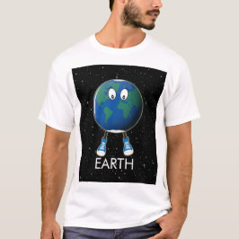 Camiseta Planeta Tierra y Estrellas