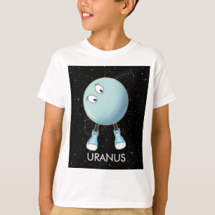 Camiseta Planeta Urano y estrellas