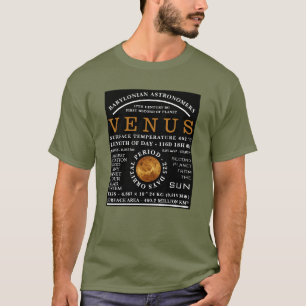 Camiseta Planeta Venus Astronomía detallada