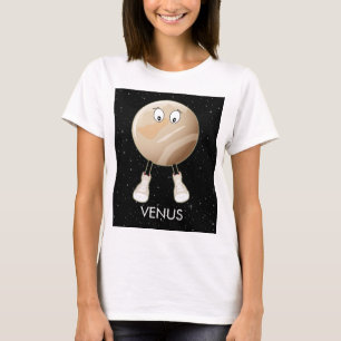 Camiseta Planeta Venus y estrellas
