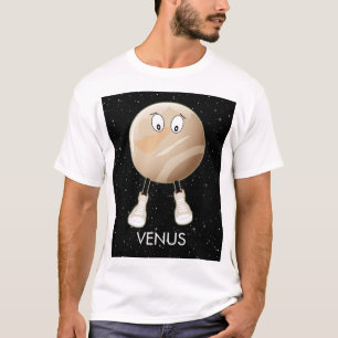 Camiseta Planeta Venus y estrellas