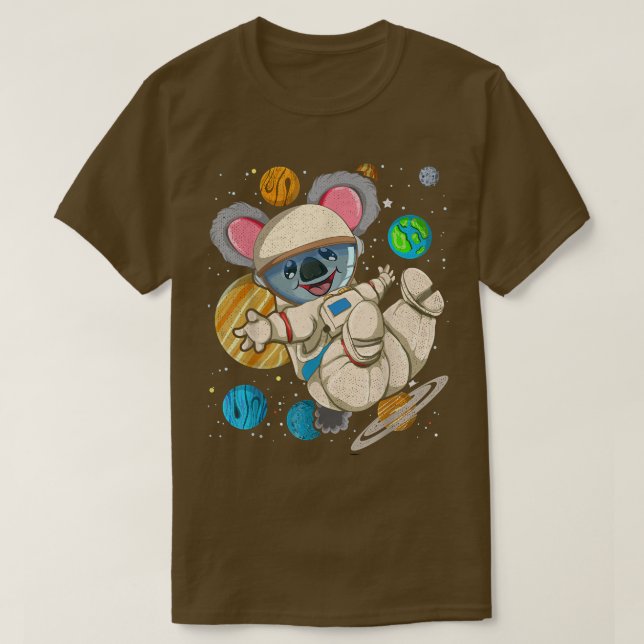 Camiseta Planetas Astronauta Animal Space Scientist Outer S (Diseño del anverso)