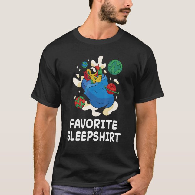 Camiseta Planetas astronautas duermen durmiendo durmiendo n (Anverso)