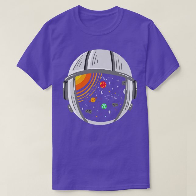 Camiseta Planetas astronautas en el espacio exterior (Diseño del anverso)