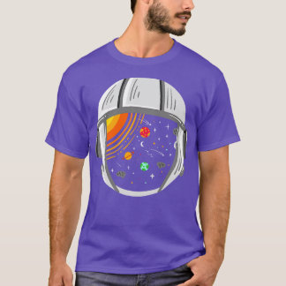 Camiseta Planetas astronautas en el espacio exterior