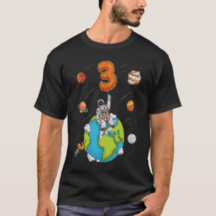 Camiseta Planetas astronautas espacian 3 años de edad 3 de