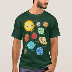 Camiseta Planetas astronómicos adorables astrónomos