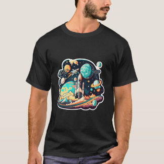 Camiseta Planetas Ciencia Astronauta Espacio Para