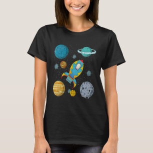Camiseta Planetas ciencia cohete espacial espacial Cosmonau