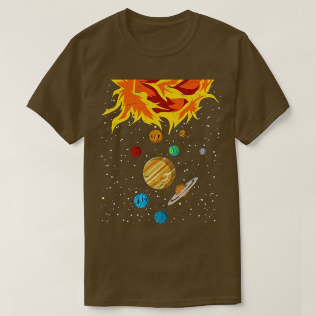 Camiseta Planetas Ciencia Espacial Astronauta Galaxia Astro (Diseño del anverso)