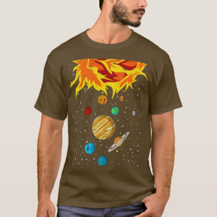 Camiseta Planetas Ciencia Espacial Astronauta Galaxia Astro