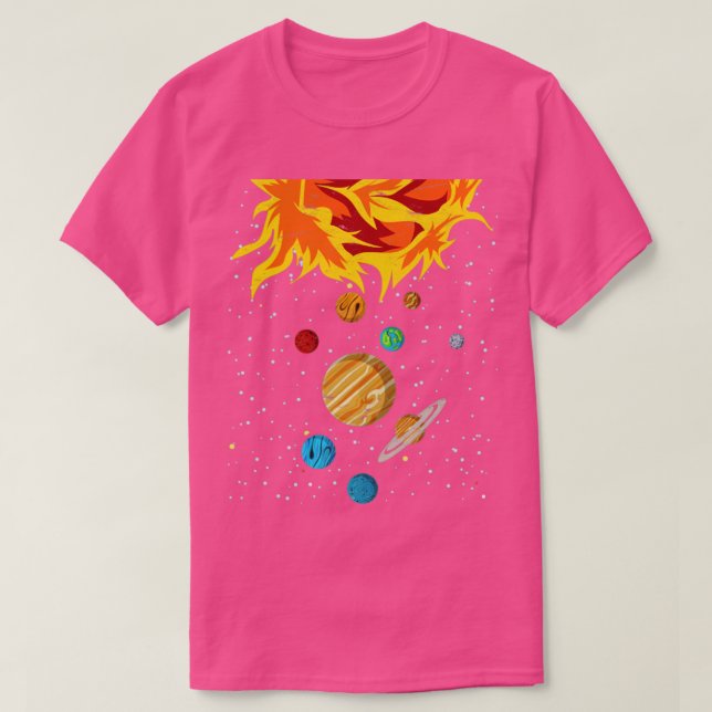 Camiseta Planetas Ciencia Espacial Astronauta Galaxia Astro (Diseño del anverso)
